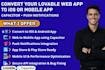 convert lovable to ios and andriod using capacitor integrate push notifications