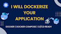 dockerize your application with docker or docker compose