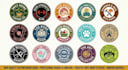 do a circular round, badge, stamp, sticker, label logo design