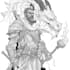 craft legendary dnd character line art