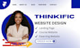 thinkific website design teachable website design course website membership site
