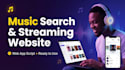 create a web based music search and streaming website