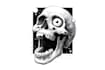 draw skull or retro cartoon character