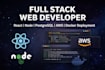 develop a responsive react website and deploy it on AWS with docker