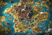 create custom fantasy maps illustration