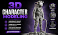 sculpt 3d character for 3d printing miniatures figurines and creatures