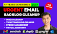 clear your support tickets and email backlog fast as customer care