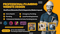 design plumbing, repair and handyman services website