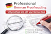 proofread and edit your german text