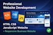 build a responsive website using HTML CSS and javascript