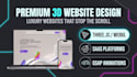 build immersive 3d interactive website, webgl, and saas web application