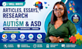 write articles, essays, research on autism and asd