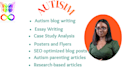 write articles, essays, research on autism and asd