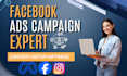 be manage facebook ads campaign for high sales