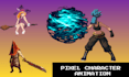 create 2d pixel art animation game character aseprite spite sheet video games