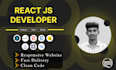 build modern responsive react js website or landing page
