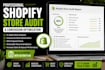 do shopify store audit and conversion rate optimization