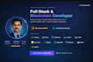 develop modern full stack web applications using mern stack, web3, ai,blockchain