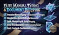 provide manual typing and professional document formatting