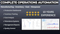 automate your manufacturing operations, inventory, and reporting systems