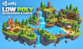 create low poly 3d environments and assets for unity