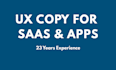 write UX copy and product messaging for your saas or app