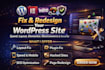 redesign fast fix update layout changes speed up wordpress website headless cms