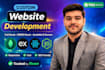 develop a custom website as a full stack web developer professional web
