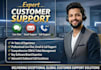 provide professional customer support, live chat, call support
