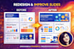 redesign and improve your powerpoint presentation professionally