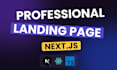 build a responsive nextjs landing page with tailwind CSS
