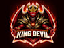 make king devil e sport mascot logo design service for your company