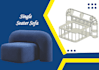 create model of single seater sofa plus cnc drawing