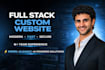 build a full stack custom business website with ai powered features