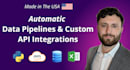 build automatic data pipelines and custom API integrations