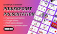 design a business presentation, pitch deck, corporate slide deck google slide
