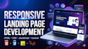 build responsive landing page using html css javascript