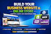 build wordpress business website, woocommerce website, wix, odoo website shopify