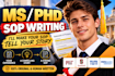 edit or create best statement of purpose, personal statement, motivation letter