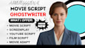 write angaging youtube video script or movie recap scripts