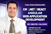develop web applications using csharp,net, angular, or react