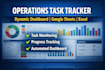 build a custom task tracker and operations dashboard in google sheets