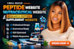 build peptide website nutraceutical website research peptide supplement website