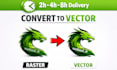 do vector tracing, vectorize image, convert logo to vector quickly