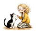 watercolor children book illustration