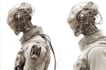 create sci fi cyberpunk nfts, robot characters cyborg nft