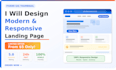design modern responsive landing page for your business