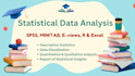 do statistical in spss, r, minitab, eviews and excel