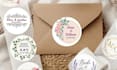 design custom wedding stickers and labels