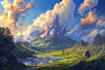 design amazing fantasy landscape
